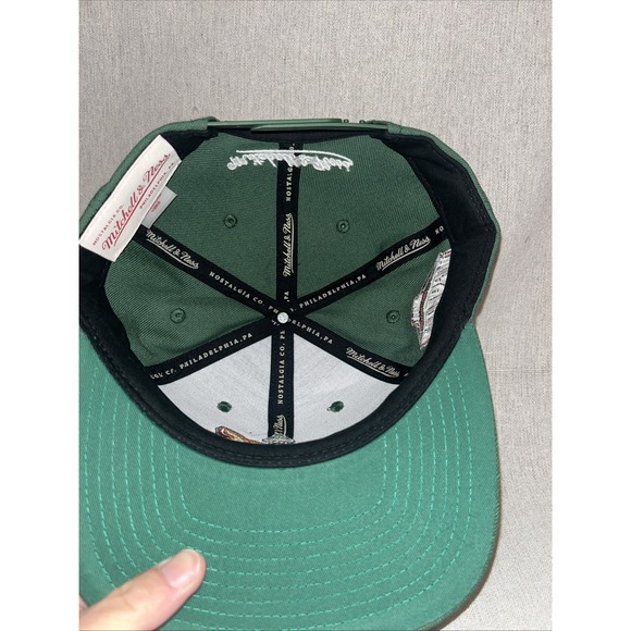 MENS MITCHELL & NESS NBA CONFERENCE PATCH SNAPBACK HWC SUPERSONICS - GREEN - Picture 6 of 10
